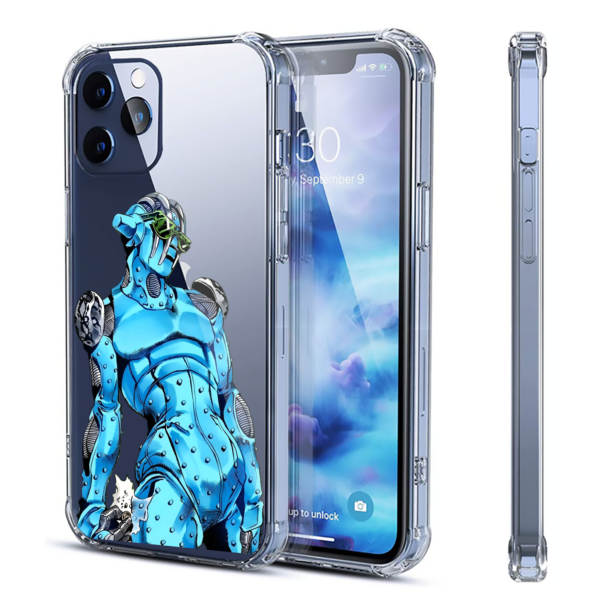 （画像用） ジョジョの奇妙な冒険 JoJo's Bizarre Adventure 【iPhone 12シリーズ対応】透明スマホケース（クリアソフトケース）